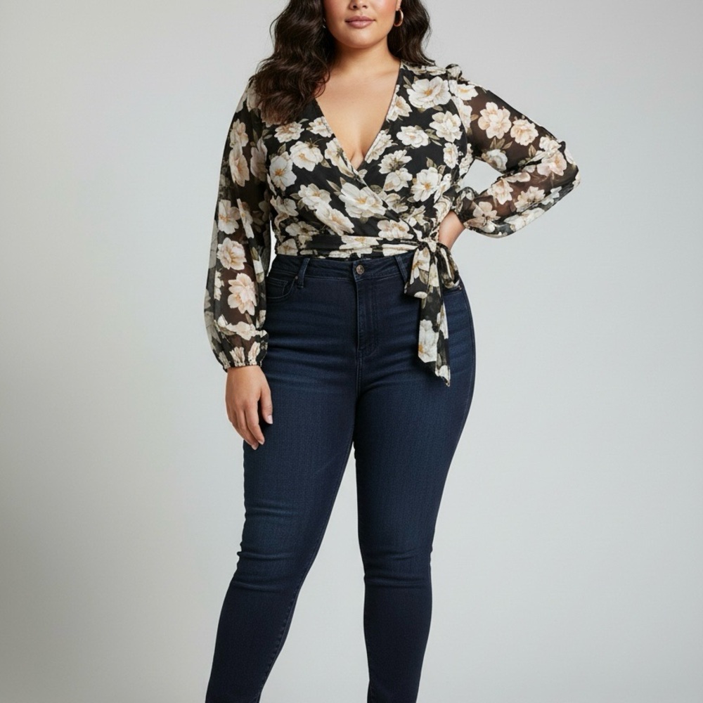 OHS Dark Floral Bodysuit